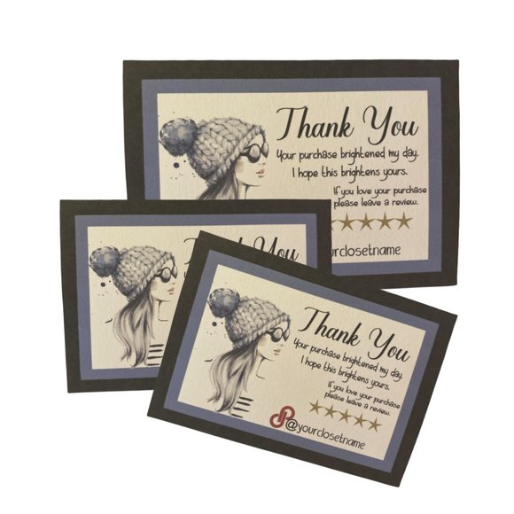Thank You Card  (set of 100) - Picture 2 of 9